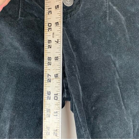 Free People women's size 8 black Velvet flare Pants - Picture 9 of 11